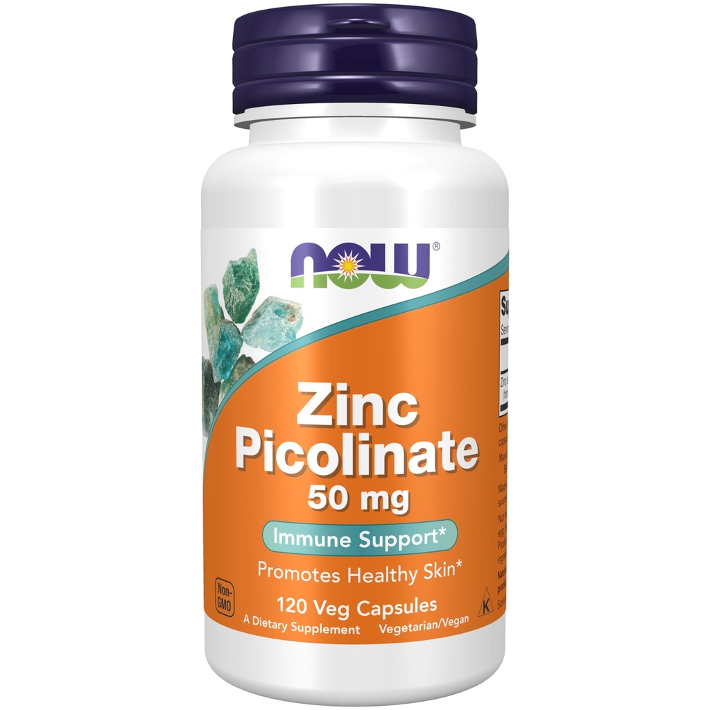 Şimdi Gıdalar Tamamlar, çinko Picolinate 50 mg, Destekler Enzyme Fonksiyonlları*, Immune Support*, 120 Veg Capsules (Pazarlama değişebilir)