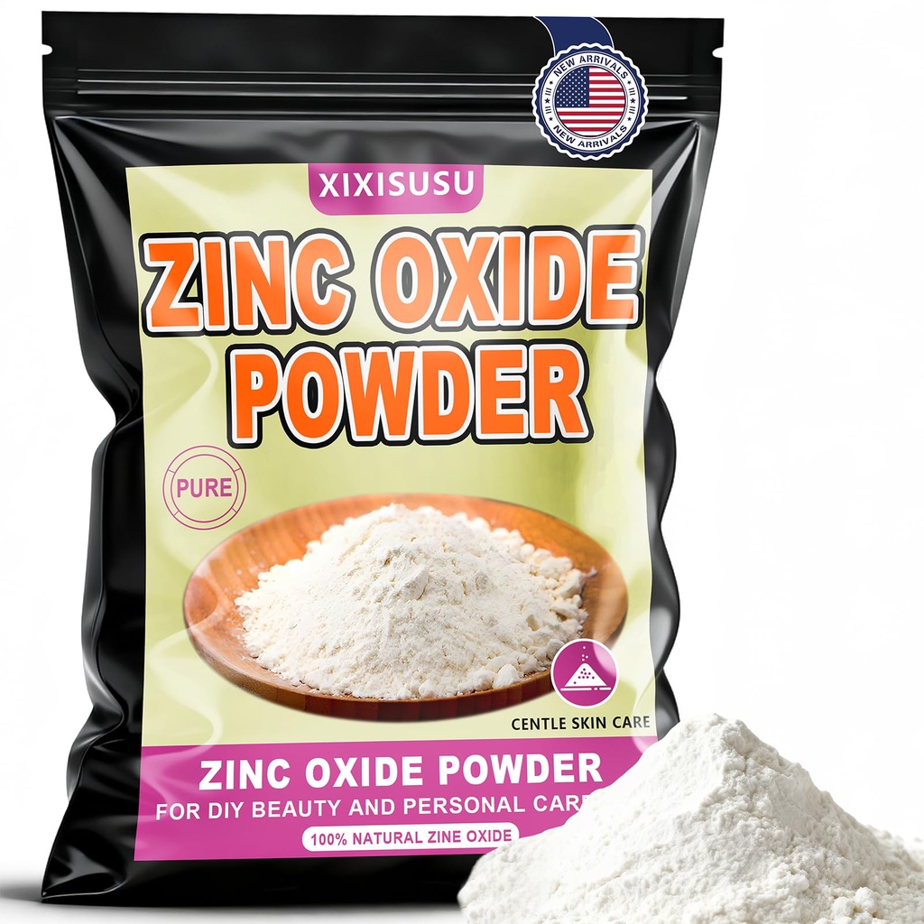 Çinko Oksit Toz% 99.9 Pure - Fine Me Non-Nano Grade - DIY Sunscreen, Ointments, Kozmetikler, Soap Making & Skin Care Use (4 oz)