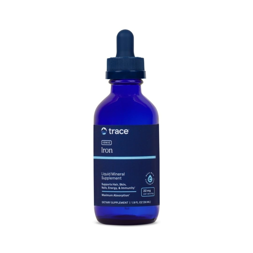 Trace Minerals Ionic Iron 22 mg - Diyetary Supplement to Support Immune System Health & Energy - Sıvı Ionic Trace Mineral Supplement with Ferrous Sulfate - 1.9 fl oz (Hakkında 46 Hizmet)
