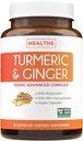 Turmeric ve Ginger Supplement (Non-GMO) 1980mg Servisi - Turmeric Curcumin with Black Pepper Bioperine, Ginger Extract, and% 95 Curcuminoids Toz - Tumeric Ortak Destek Supplement - 90 Capsules