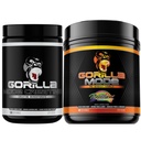 Gorilla Mode Kretine Monohidrat Mikronized Toz & Pre Workout (Rainbow Sherbert)- Massive Pumps | Lazer Focus Energy | Improv Kas Boyutu | Güç Çıktısı ve Güçlü