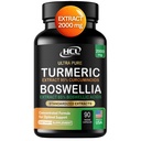 Turmeric Boswellia Extract Supplement 2000 mg – Ekstra Kuvvet Boswellia Serrata ile Turmeric Curcumin - Boswellia Extract Capsules - Standardized High Potency - Made in USA