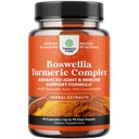Turmeric ile Kapsüller - Gelişmiş Immune Health Support Supplement - Turmeric & Boswellia Serrata Capsules 500 mg for Body Detox & Health Joints - 90 Count
