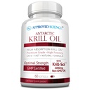 Onaylanan Bilim Krill Oil - 2000 mg Antarktika Krill Oil, 65006 Astaxanthin - 260 mg EPA, 160 mg DHA - 60 Softgels - 1 Ay Supply