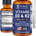 Dr. Berg MCT Oil ile En Güçlü Vitamin D3 K2 Sıvı Ödevler - K2 ile 5000 IU Sıvı Vitamin D3 - Güçlü Bones, Heart, Energy, Immunity ve Vital Generality* - Unflavored 1 Fl Oz