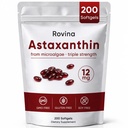 Rovina Astaxanthin 12 mg Softgels, Günlük Wellness için Antioksi Supplement, Immune, Eye & Skin Support, Ortak, İç Circulation, Non-GMO, Gluten Free - 200 Softgels (1)