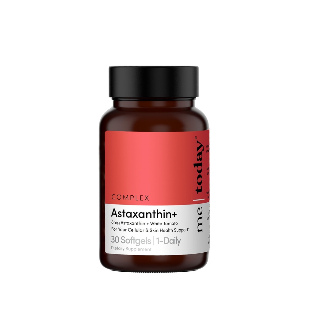 Bugün Kompleks Astaxanthin+ 8mg Supplement - Güçlü Antioksit Yumuşakgels - Beyaz Domatesi ile Doğal Cilt Sağlığı ve Hücresel Wellness Kompleksi - 30 Hizmet