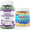 NEVISS Nicotinamid Gummies + Çocuklar Omega 3 Gummies