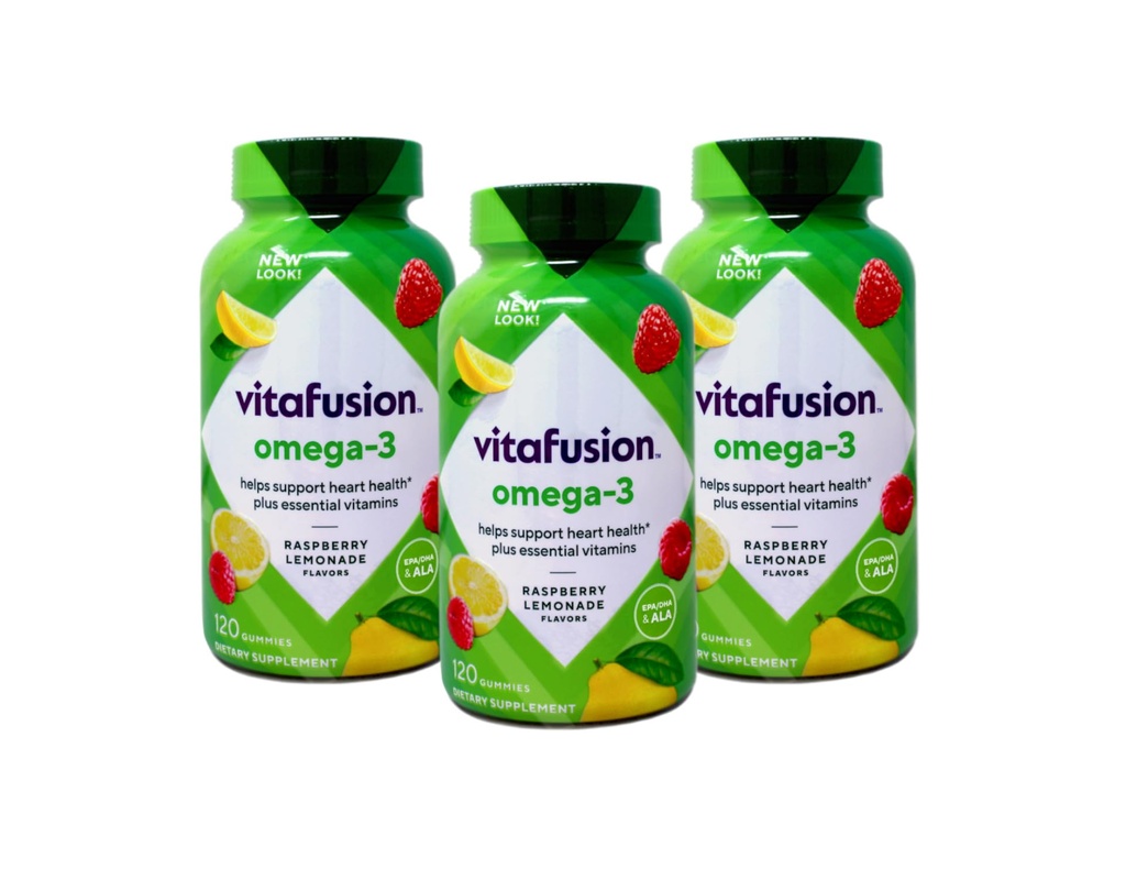 Vitafüzyon Omega-3 GTLvb Gummies - 120 Kont (3 Pack)