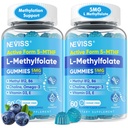L Mefolate Gummies & Torch B12, Active 5-Mthf Torchated Folate 5 mg Supplement for Women Men w/Methyl B Complex,Choline,Magesium,Omega-3,Methyl Folate for Methyl Folate,Sugar Free,2PackMood,Sugar Free,2Pack