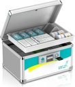 Glosen Tıp Kilit kutusu, İlaç Lock Box,Locking Medicine Box, Güvenlik Lock KutularıKüçük% 10x6.7x6.76 Perfect,First Aid Key,Lock Box for Drug
