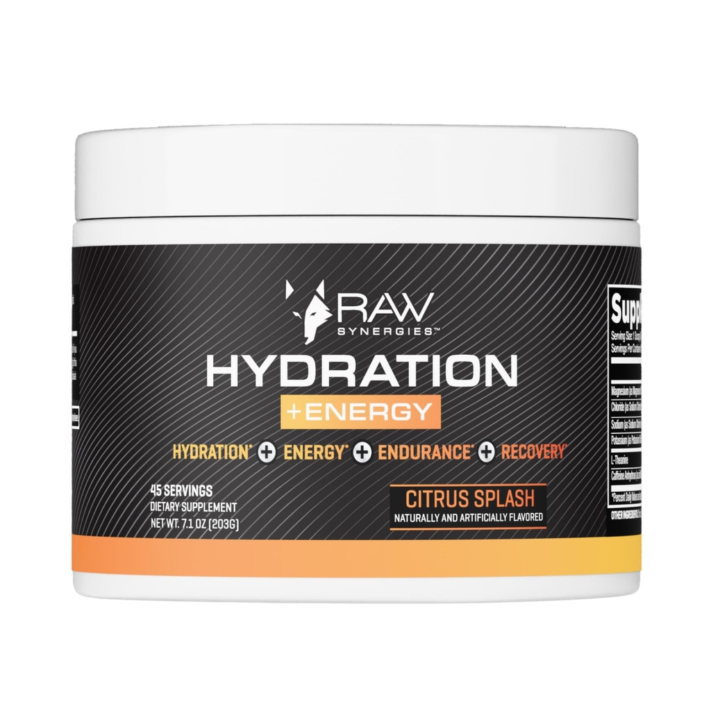 Raw Synergies Hydration + Energy Citrus Outlet 45 serv.