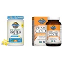 Life Organic Vegan Vanilla proteini Toz 22g - Vitamin Kodu C 120 Capsules