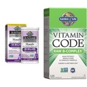 Yaşam Bahçesi Dr. Formulated Probiyotiks Mood + Asitofili Probiyotik Supplement & Vitamin B Kompleksi - Vitamin Kodu Raw B Kompleks - 120 Vegan Capsules