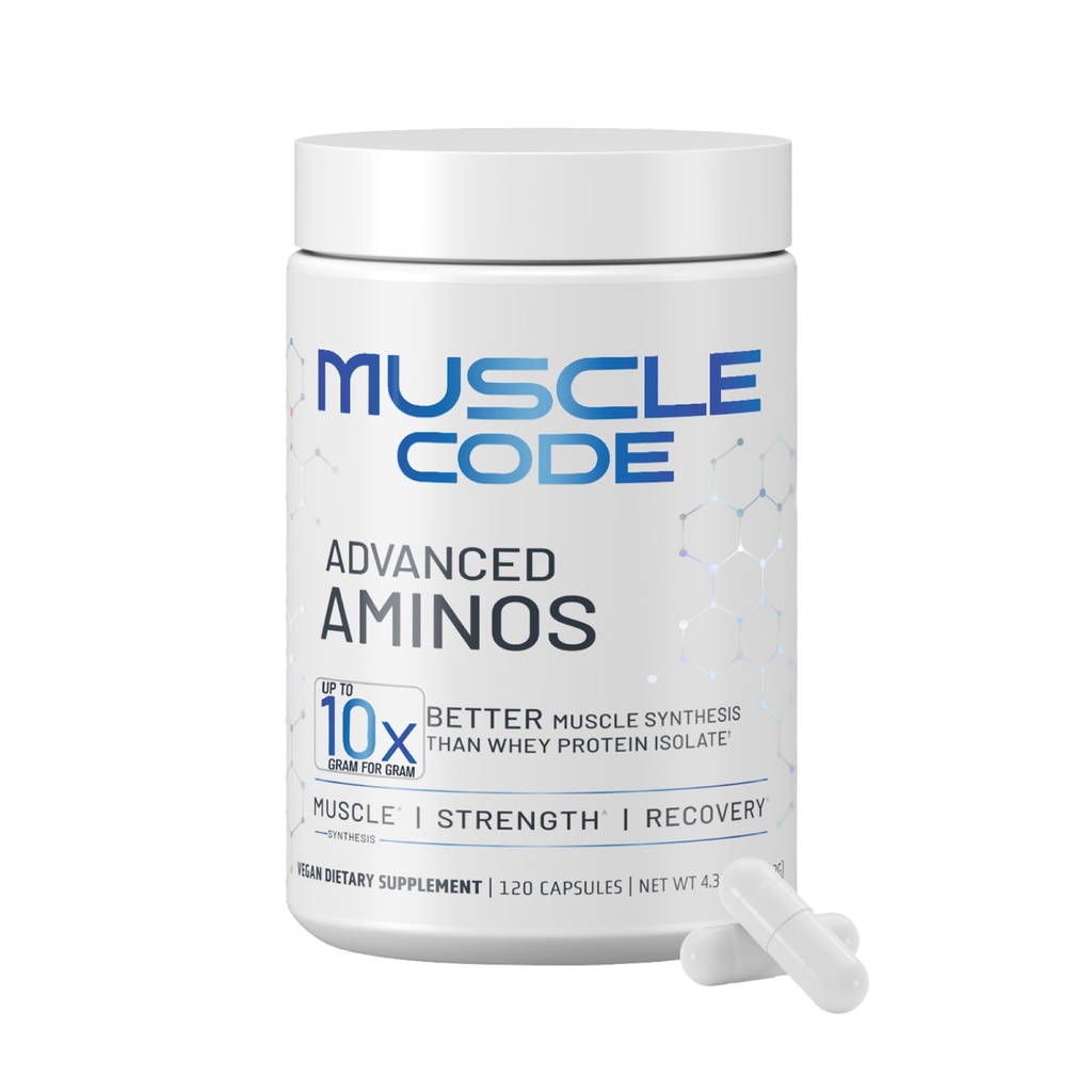 NAUTILUS Kas Kodu Temel Amino Asit Capsules - Kas Synthesis & Tamir & Güçlü - Unflavored - 30 Hizmet - Klinik olarak Studied - 0g Sugar, Keto, Vegan, Gluten Free, Dairy Free,