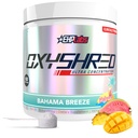 EHP Laboratuvarları OxyShred Pre Workout Toz - L Glutamine & Acetyl L Carnitine, Energy Boost Drink - Bahama Breeze/Beach, 60 Hizmetler
