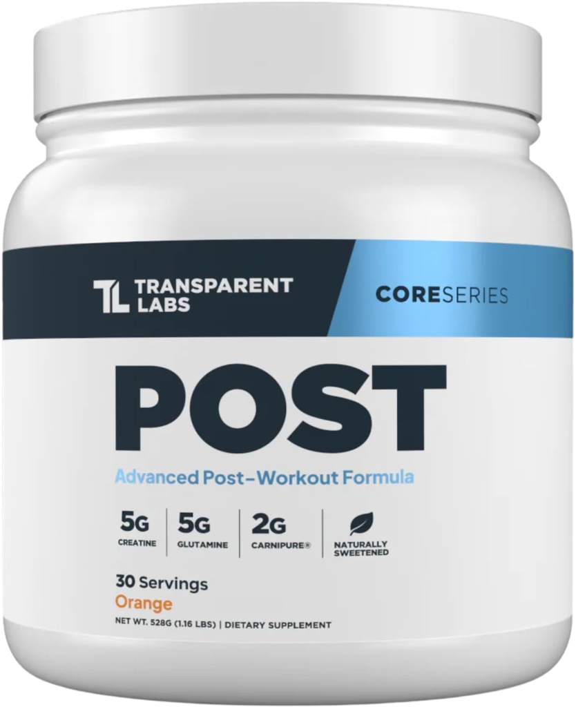 Gap Labs Post - Post-Workout Recovery Muscle Builder w /L-Glutamine, ve Carnipure L-Carnitine L-Tartrate for Muscle Recovery & Building - 30 Hizmet, Orange