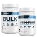 Mix Labs Bulk Pre-Workout Toz (30 Hizmet, Peach Mango) & Stim-Free Pre-Workout Toz (30 Hizmet, Strawberry Lemonade)