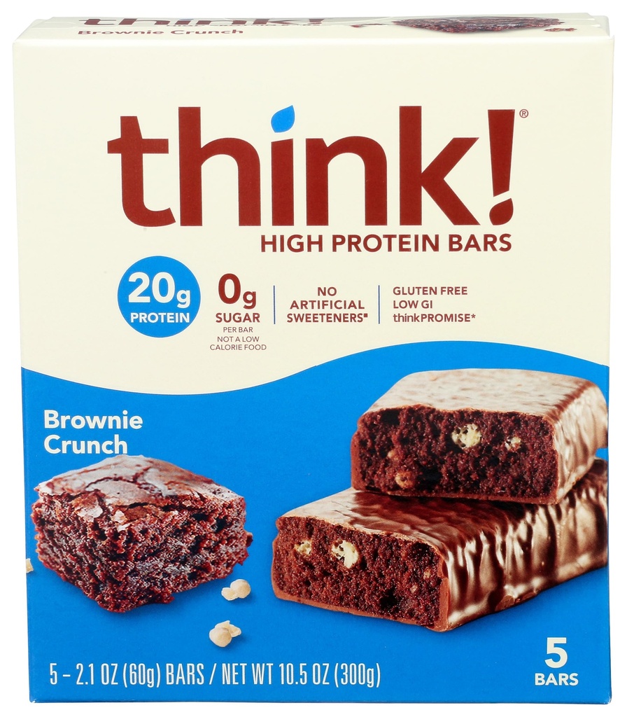 Glanbia Performansı Yüksek Protein Bars, Brownie Crunch, 5 ctt