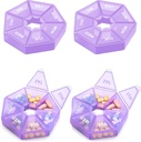 Haftalık Pill Organizer Büyük 7 Gün Pill Box Organizer Günlük Tıp Vakasını Vitamin Balık Yağı Pills Supplements Arthritis Friendly