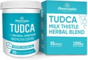 Flora Fusion Dr. Miller's TUDCA with Milk Thistle Extract, 1000 mg per Service, Liver and Gallbladder Cleanse Supplement, Supports Liver Function, 90 Capsules (45-Day Supply)