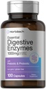 Horbäach Essential Digestive Enzymes | 100 Capsules | Enzyme Meeting for Men & Women | Non-GMO & Gluten Free Supplement Supplement Supplement Supplement