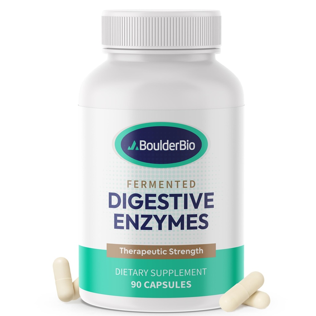 Digestive Enzymes | 40.000 USP Lipase - Prescription Strength Pancreatic Enzyme Change Formula for Fat Digestion, Gut Health & Nutrient Abors - Fermented, Vegan, High Potency