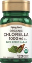 Piping Rock Chlorella | 1000 mg | 120 Tablet | Blue-Green Algae | Kırık Hücre Duvar Organik | Gluten Ücretsiz Supplement Supplement