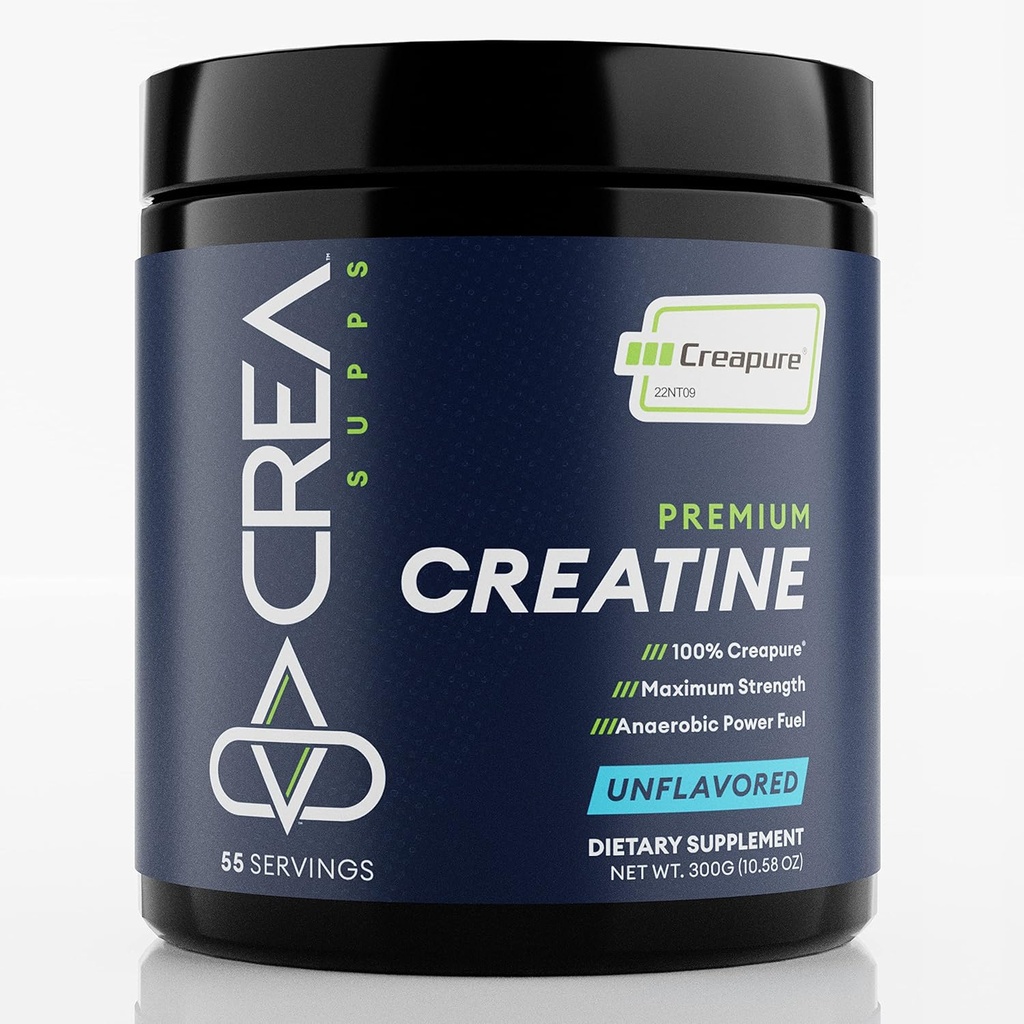 Premium Krepure Kreatine Monohidrat Toz | Saf, Vegan, Keto, Gluten-Free | Unflavored, 300g