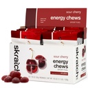Skratch Labs Enerji Chews | Caffeine Gummies for Run, Bisiklet ve Spor Performansı | Gel Alternatif | Sour Cherry (10 Pack) | Gluten Free, Vegan