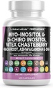 Clean Nutraceuticals Myo-Inositol & D-Chiro Inositol 2050mg Fertility Supplement 40:1 Ratio - Prenatal Vitamins for Women with Ashwagandha Maca Root Vitex Chasteberry Iron DHA Folic Acid DIM Zinc (1)