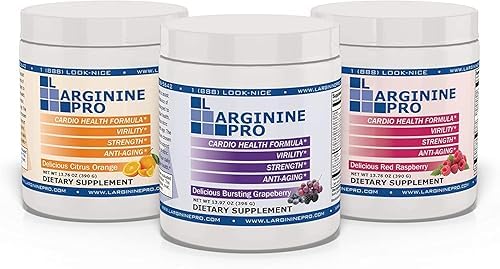 3-Pack, Grape Raspberry & Orange Jars | Blood Flow | Pre-Workout Drink | Vitamins C, B6, B12, K & More