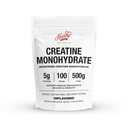HEARTHY GÜCÜS KÜnlü Monohidrat Mikronized Toz 500G - 100 Hizmet, 5000 mg Yüzde (5g) - Erkekler ve Kadınlar için Kas Büyüme ve Kurtarma - UNFLAREDVO