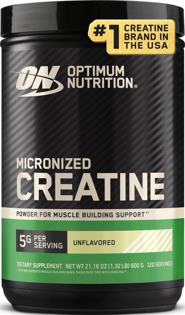Optimum Beslenme Mikronized Kretine Monohidrat Toz, Unflavored, 120 Hizmet, 600 Grams (Pazar Mayıs Vary)