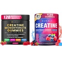 Erkekler ve Kadınlar için Kretan Monohidrat Gummies, 9000MG Kretine Gummies Sugar Free -BCAA 2:1, B12 B6 Boost Strength, Focus & Endurance, Vegan, Non-GMO