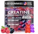Tinatine Monohidrat Gummies Complex 8000 MG for Men Women, Kretine Gummy with Taurine BCAA for Energy Support and Muscle Strength, Sugar Free Pre-Workout Supplement Supplement