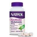 Natrol Melatonin 10 mg Hızlı Dissolve Tabletleri - Peppermint Flavor, 60 Kont, Sleep Support, Fast Dissolve Melatonin for Yetişkinler, 60-Day Supply