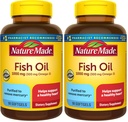 Doğa Made Fish Oil Omega 3 Supplements, 1000 mg Softgels, Omega 3 Fish Oil for Health Heart Support, 90 Softgels, 45 Day Supply (Pack of 2)