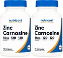 Nutricost çinko Carnosine 86mg, 120 Capsules - Non-GMO, Gluten Free, çinko L-Carnosine Supplement (Pack of 2)