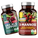 Number One Nutrition N1N Premium D-Mannose with Cranberry & Hibiscus [1350 mg], 120 Capsules, Uric Acid Support with 14 Potent Herbs, 60 Capsules, 2 Pack