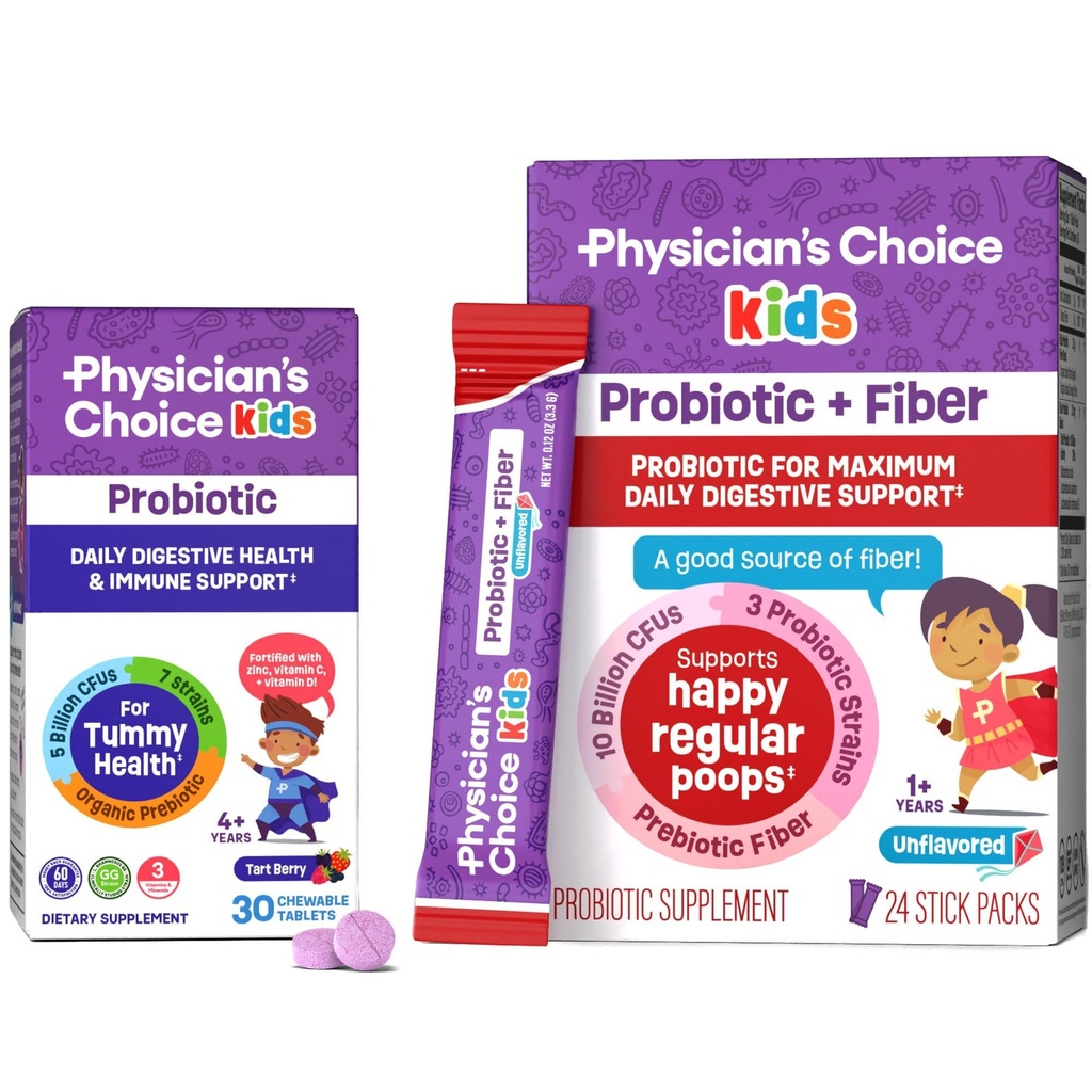 Doktor CHOICE Kids Happy Tummy Sche - Fiber 24pck + Probiyotik 30ct