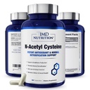1MD Beslenme NAC Supplement N-Acetyl Cysteine - NAC 600 mg - Antioksi Supports Detox and Glutathione Production - N Acetylsteine Respiratory Supplement for Lung Health - 60 Capsules