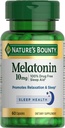 Nature's Bounty Melatonin,% 100 Drug-Free Sleep Aid, Dietary Supplement, 10 mg, 60 Count
