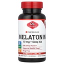 Olympian Labs Melatonin 10 mg Time Release with Vitamin B6 - maksimum Güçlü Tabletler - Uyuşturucu Özgür, Destekler Restful Sleep, Nighttime Sleep Aid - 60 Vegan Tablet (60 Hizmet)