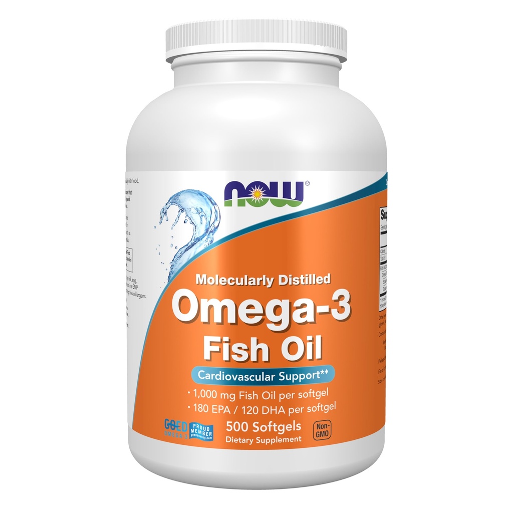 Now Foods Omega-3 Softgels - 500 Softgels