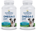 Nordic Naturals Omega-3 Pet, Unflavored - 120 Soft Gels - 330 mg Omega-3 Per Soft Gel - EPA & DHA ile Köpekler için Balık Yağı - Kalp, Skin, Coat ve Immune Health (Pack of 2)