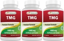 En İyi Doğallar TMG Tritilglycine ( Betaine Anhidrus) 1000 mg Servis - 120 Capsules - Sağlıklı Homocysteine Seviyeler ve Medeniyet Desteği (120 )