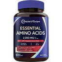 Doktor'un Temel Tarifleri Amino Asitleri Tamam, Tüm 9 Temel Amino Asitler (EAA), BCAA 2:1, 240 Veggie Capsules