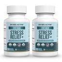 Swiss Activa+ Labs Stress Relief Supplement | Natural Support with Ashwagandha, L-Theanine & Rhodiola | Calming Supplements for Adults | Cortisol & Mood Balance, Focus & Relaxation | 60 Days Supply