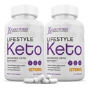 Justified Laboratories (2 Pack Lifestyle Keto Pills 1275MG New & Improv Formula Contains Apple Cider Vinegar Ekstra Virgin Zeytinyağı Toz Yeşil Çay Broşürü 120 Capsules